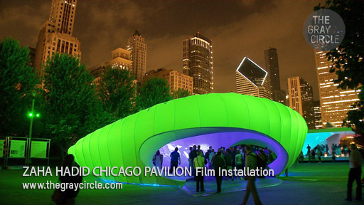 Zaha Hadid Chicago Pavilion Installation Art - The Gray Circle 3
