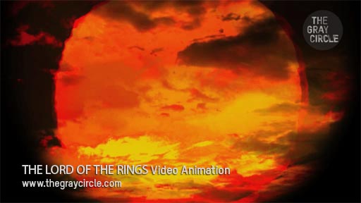 THE LORD OF THE RINGS Video Animation on stage - The Gray Circle