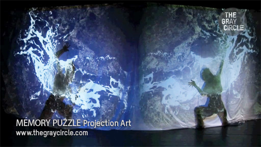MEMORY PUZZLE Projection Art - The Gray Circle 1